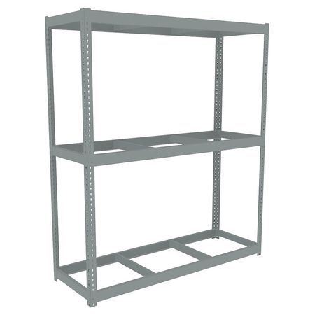 TENNSCO Boltless Shelving Unit, 24-5/8"D x 72-5/8"W x 84"H, 3 Shelves, Steel ZLC7-7224S-3