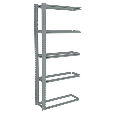 TENNSCO Boltless Shelving Add-On, 36x12, 5 Shelf ZB7-3612A-5