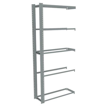 TENNSCO Boltless Shelving, 12"D x 36"W x 84"H, 5 Shelves, Carbon Steel ZA7-3612A-5