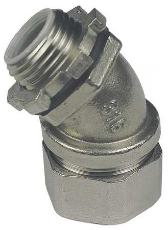 CALBRITE Connector, 45 deg., 3/4in., Internal Insul S60700FC45