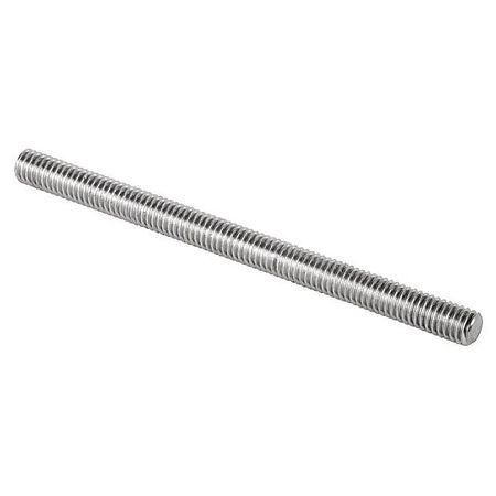 CALBRITE Fully Threaded Rod, 1/2"-13, 12 ft, Stainless Steel, 316, Polished Finish S60512TR00