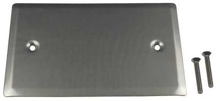 CALBRITE Electrical Box Cover, Square, 1 Gangs, Stainless Steel, Blank S607BLPLTS