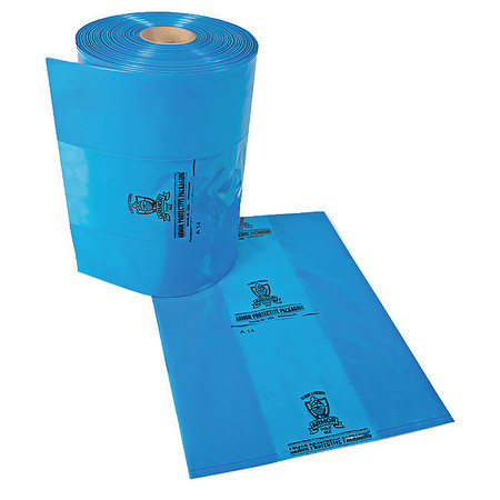 ARMOR POLY 14" x 10" VCI Bags, 2 mil, Blue PB2B141019IC