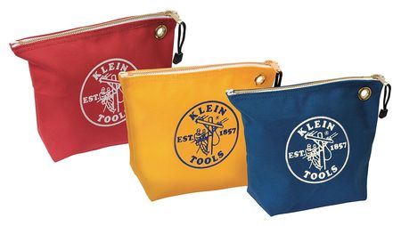 Klein Tools Bag/Tote, Tool Bag Set, Blue/Red, Canvas, 0 Pockets 5539CPAK