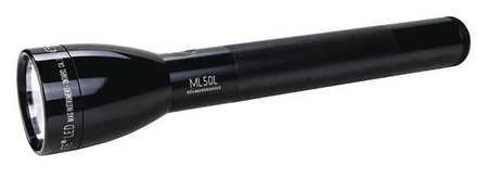 Maglite Black No Led Industrial Handheld Flashlight, C, 611 lm ML50L-S3016K