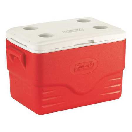 Coleman Personal Cooler, 36 qt., 46 Cans, Red, White 6281A703G