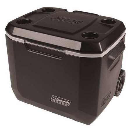 Coleman Wheeled Chest Cooler, 50 qt., Black 3000005145