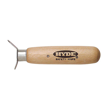 HYDE Safety Utility Knife Square Point, 4" L 60120