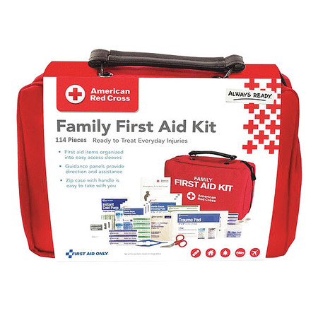 American Red Cross Bulk First Aid kit, Nylon, 25 Person 9162-RC