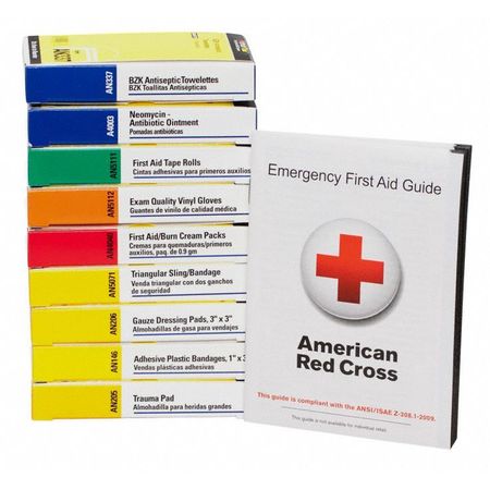 First Aid Only Unitized First Aid Kit Refill, Cardboard, 10 Person 740010
