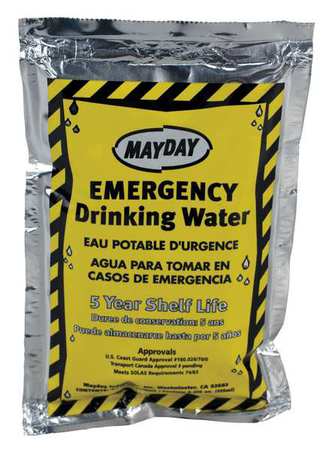 Mayday Emergency Drinking Water, 4.227 oz, PK100 M824-100-GR