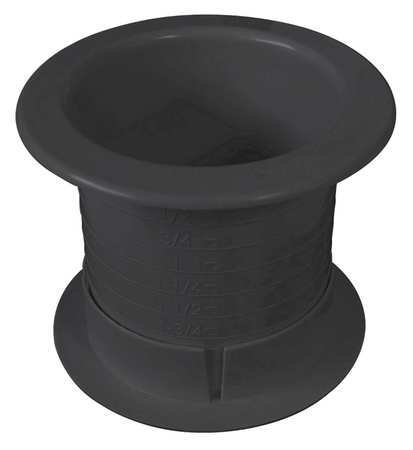FASTCAP Dual Sided Grommet, Blk, 2.5In, PK100 DUALLY 2.5 100PC BL