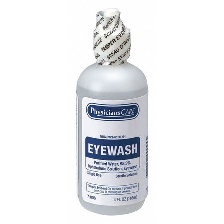 PHYSICIANSCARE Personal Eye Wash Bottle, 4 oz. 7-006