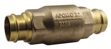 APOLLO VALVES 1-1/4" Press Lead Free Bronze Ball Cone Check Valve 61LF10601PR