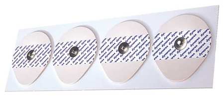 DYNAREX Snap Electrodes, Adult, White, Foam, PK600 7102