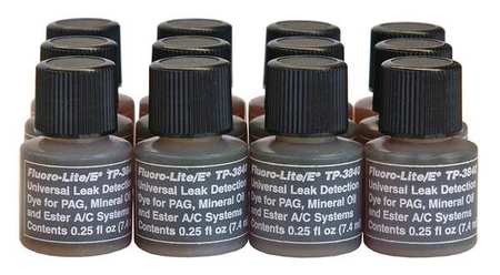 Tracerline Leak Detection Dye, Automotive, 0.25 oz, PK12 TP-3840-12025