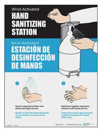 BEST SANITIZERS Hand Sanitizing Station Sign LT10013