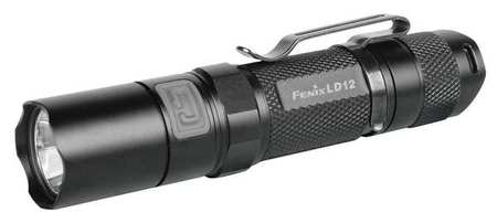Fenix Lighting Tactical Mini Flashlight, LED, Black LD12