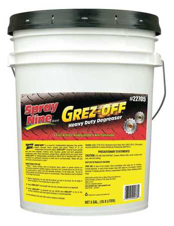 SPRAY NINE Liquid 5 gal. Degreaser, Pail 22705