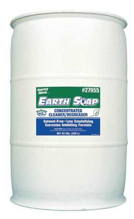 Spray Nine Cleaner/Degreaser, 55 Gal Drum, Liquid, Clear Green 27955