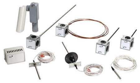 JOHNSON CONTROLS Temperature Sensor, Nickel 1k ohm, Duct 4' TE-631GM-1