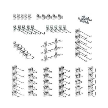 TRITON PRODUCTS 63 Pc. Steel Pegboard Hook Assortment for LocBoard LH2-KIT
