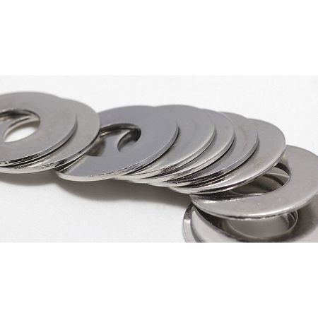 Foreverbolt Flat Washer, Fits Bolt Size 1/4" , Stainless Steel NL-19 Finish, 50 PK FBFLWASH14SODP50