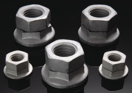 DISC-LOCK 2-Piece Wedge Lock Nut, 3/8"-24, Steel, Grade 8, Zinc Plated, 50 PK NSF 203-01-565