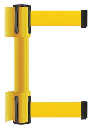 TENSABARRIER Belt Barrier, 13 ft, Yellow, Yellow 896T2-35-MAX-Y5X-C