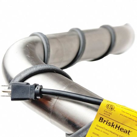 Briskheat Heating Cord, 120VAC, 6 ft. Length, 0.6 A Plug and Play FFSL81-6