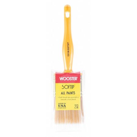 Wooster 2" Trim/Wall Paint Brush, Synthetic Bristle, Plastic Handle Q3108-2