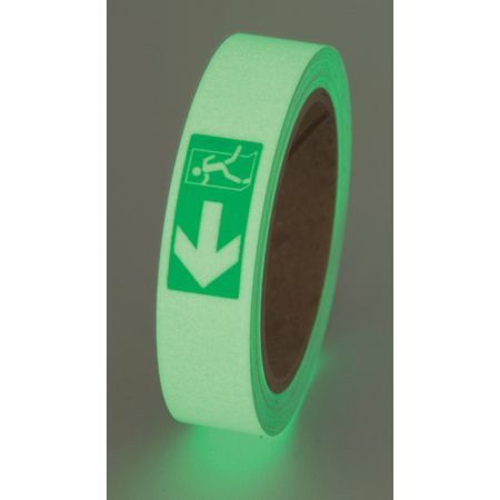 INCOM Glow-in-the-Dark Marking Tape, Exit Left GT130EXL