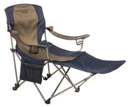 KAMP-RITE TENT COT Chair, Blue/Gray, 49 in. L x 37 in. H CC231