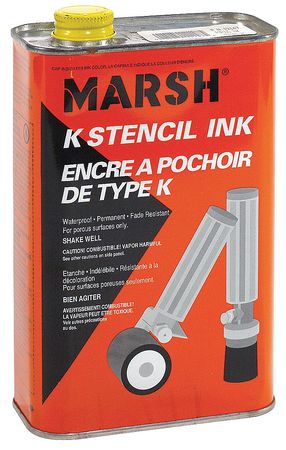 C.H. HANSON Stencil Ink, 1qt., White, 36 oz. 12166