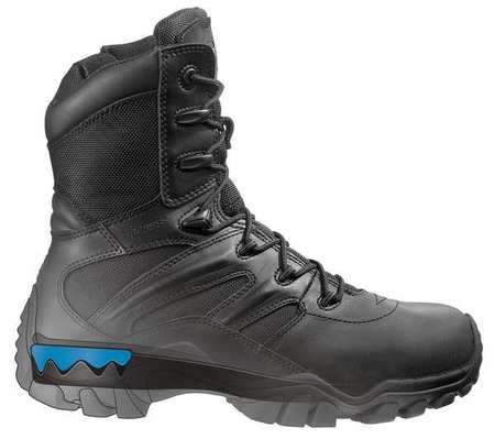 BATES Boots, Mens, 11-1/2EW, Lace/Zipper, Black, PR E02348