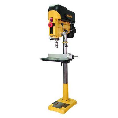 Powermatic Floor Drill Press, Belt Drive, 1 hp, 115/230 V, 18 in Swing, Variable Speed 1792800B