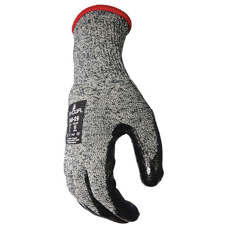 SHOWA Arc Flash Gloves, Neoprene, L, Blk/Gray, PR 240-09