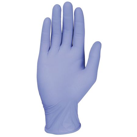 CONDOR Disposable Gloves, 2 mil Palm, Nitrile, Powder-Free, L, 200 PK, Blue 36VP38