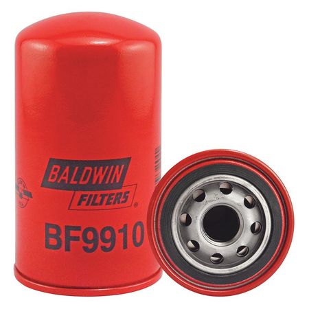 Baldwin Filters Fuel Filter, 4 1/2 in Length, 3 3/32 in Outside Dia BF9910