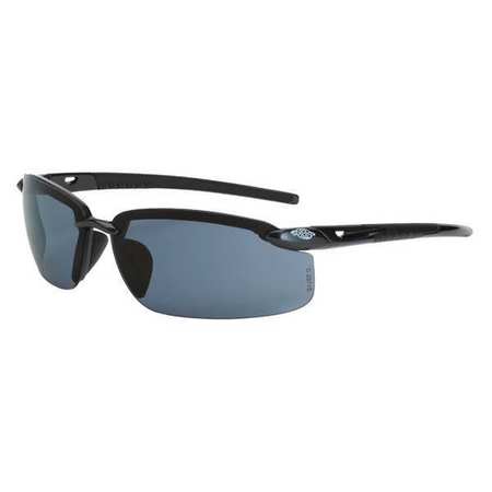 Crossfire Safety Glasses, Gray Scratch-Resistant 2961