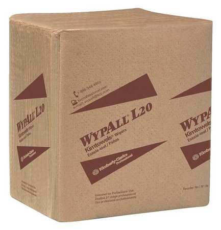 Wypall Dry Wipe, Tan, Paper, 68 Wipes, 14 1/2 in x 12 1/2 in 47011