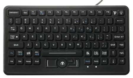 IKEY Keyboard, Fully Sealed Rugged, Black SL-86-911-FSR-USB