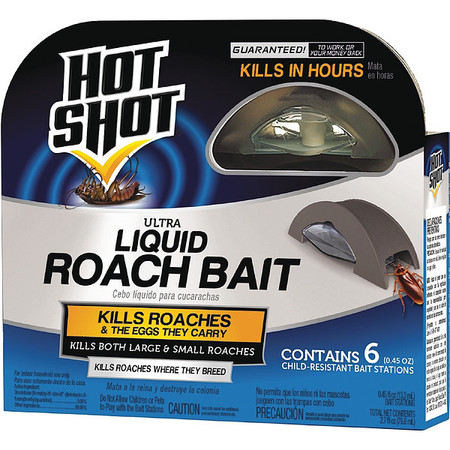 Hot Shot Roach Bait, 0.45 fl. oz., Liquid, PK6 HG-95789