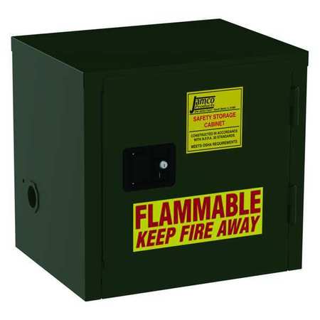 JAMCO Pesticide Safety Cabinet, 6 gal., 22" H, Green FL06EP