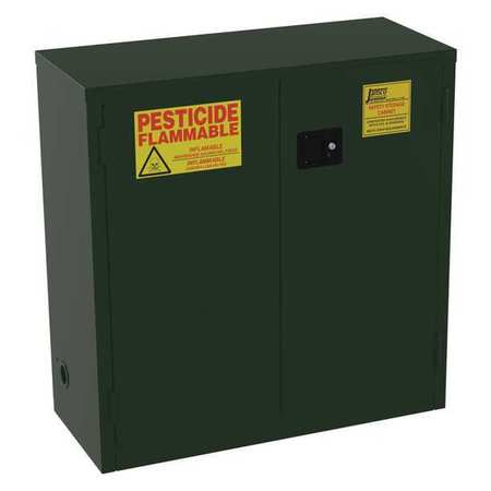 JAMCO Pesticide Safety Cabinet, 30 gal., 44"H, Green FL30EP