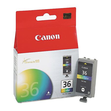 Canon Ink Cartridge, Tri-Color, 104 Page Yield CLI36