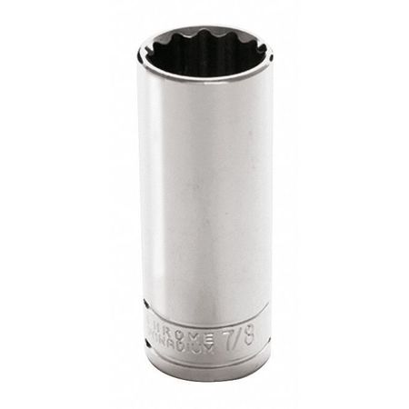 PERFORMANCE TOOL 1/2 in Drive, 7/8" 12 pt SAE Socket, 12 Points W32628