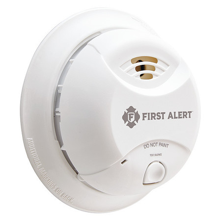 First Alert Smoke Alarm, Ionization Sensor, 85 dB @ 10 ft Audible Alert, 9V SA350B