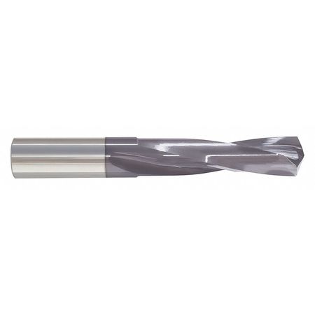 ZORO SELECT Screw Machine Drill Bit, #7 Size, 135  Degrees Point Angle, Solid Carbide, TiAlN Finish 460-302010B