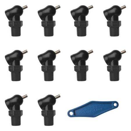 LOC-LINE Nozzle, XR Style, 0.117in.dia, PK10 79089-BLK